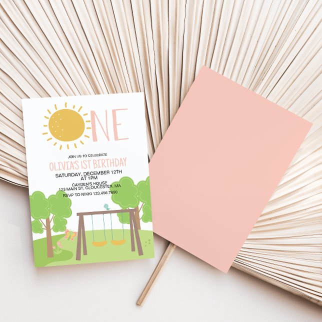 Convites Festa no primeiro aniversario de Park Playground (Criador carregado)