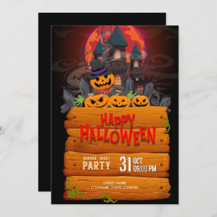 Convites Festa Noite de Halloween