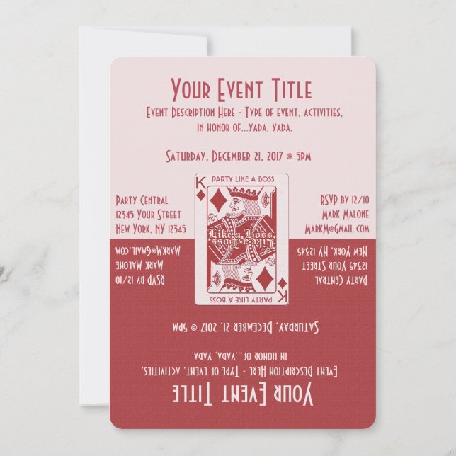 Convites Festa Noite de Jogos (Verso)