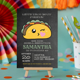 Convites Festa Noite de Taco