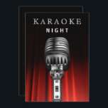 Convites Festa Noturna Clássica aniversário de 30 anos Kara<br><div class="desc">Aniversário de 30 anos Negra Clássica Convite de festas Karaoke Noite</div>