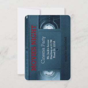 Convites Festa noturna da casa de cinema
