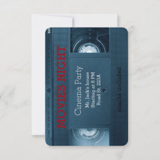 Convites Festa noturna da casa de cinema