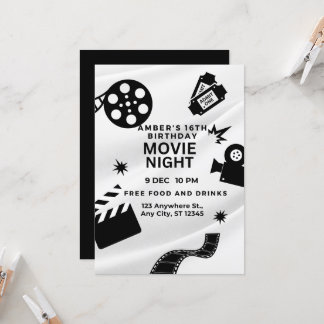 Convites "Festa Noturna de Cinema dos Doce Anos