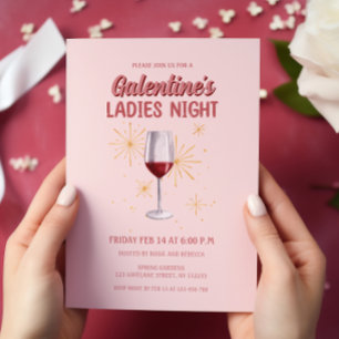 Convites Festa Noturna de Vidro de Galentine