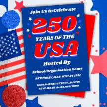 Festa Patriótica Personalizável 250 Anos EUA