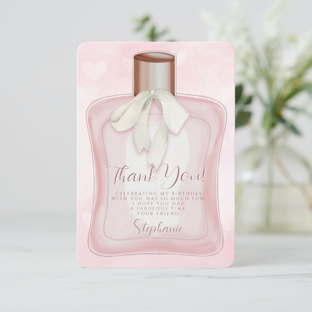 Convites Festa Perfume Glam (Em pé/Frente)