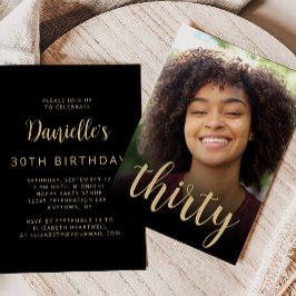 Convites Festa Personalizada de 30 aniversário de 30 anos