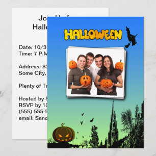 Convites Festa Personalizada de Fotografia de Pumpkin da Br