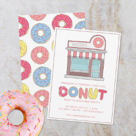 Convites Festa Personalizada na Loja de Donuts