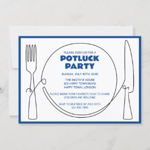 CONVITES FESTA POTLUCK PERSONALIZÁVEL
