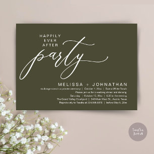 Convites Festa Romântica de Casamento com Jantar de Fuga Ro