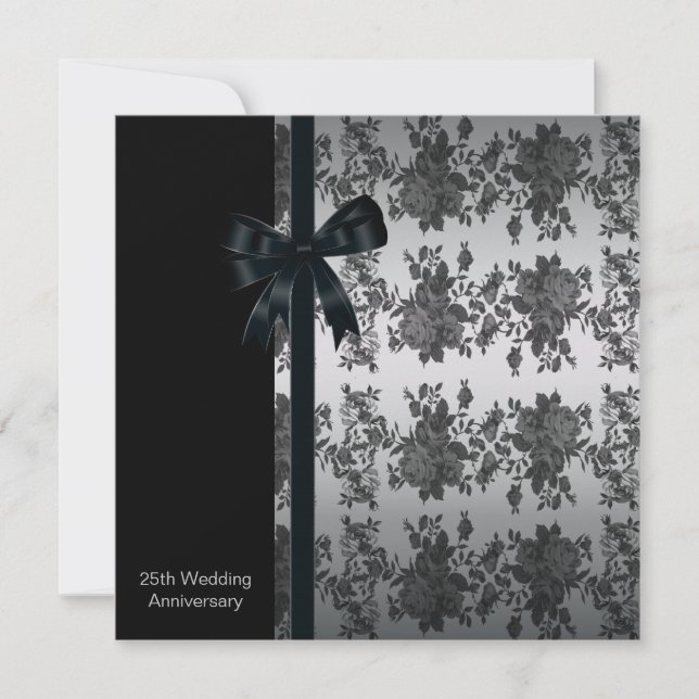 Convites Festa rosa 25 de Aniversário (Frente)