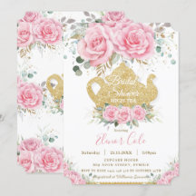 Festa rosa de Rosas Florais Chá de panela Alta Tea