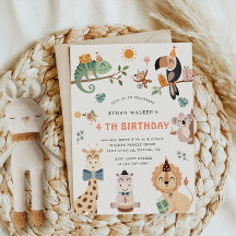 Festa Safari Cute - Aniversário de criança de Anim