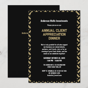 Convites Festa Simples de Ação de Graças aos Clientes Anual