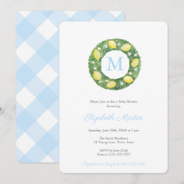 Convites Festa Simples de Chá de fraldas de Limões