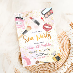 Convites Festa Spa Glitz Glam Girl Makeday