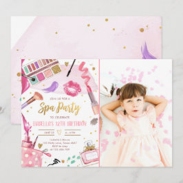Convites Festa Spa Glitz Glam Glamor Girl Makeday