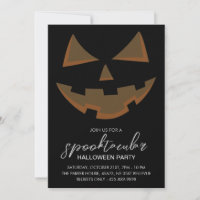 Festa Spooktacular de Halloween Preta