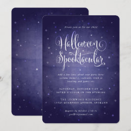 Convites Festa Spooktacular do Dia das Bruxas de Idade Azul