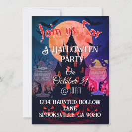 Convites Festa Spooky Halloween