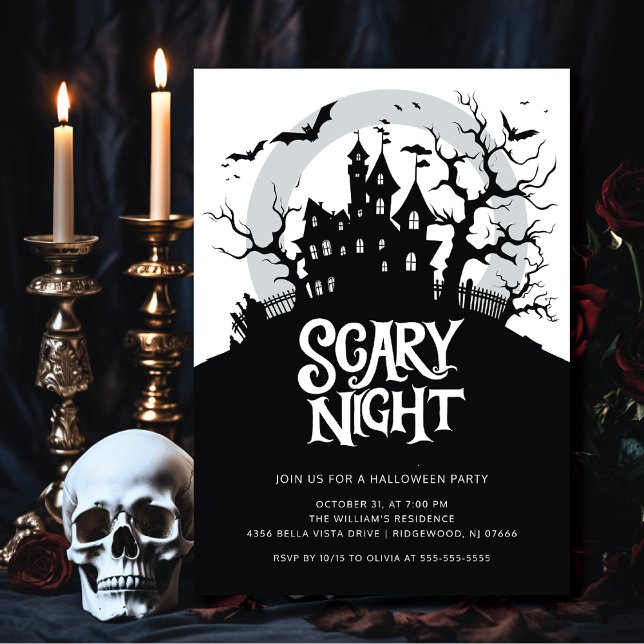 Convites Festa Spooky Halloween (Criador carregado)