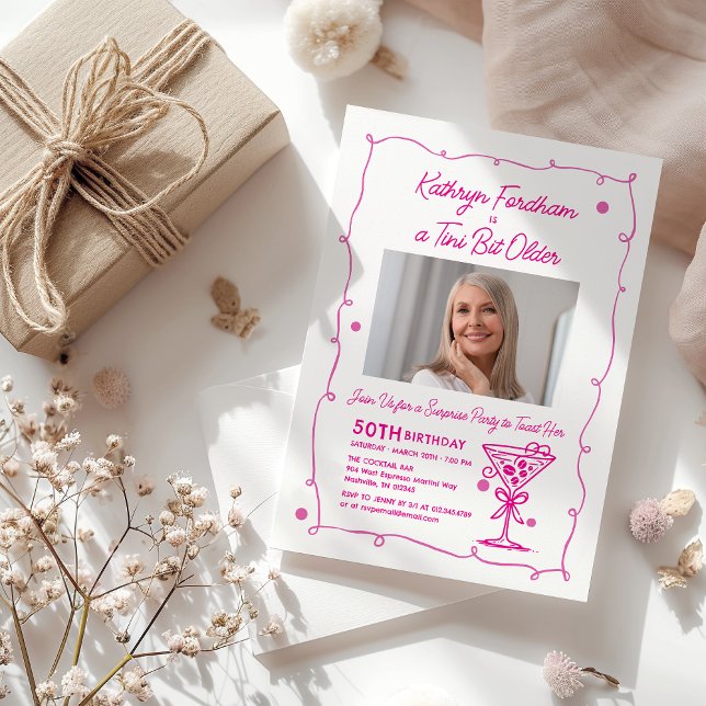 Convites FESTA SURPRESA 50º Aniversário Foto Martini (Criador carregado)