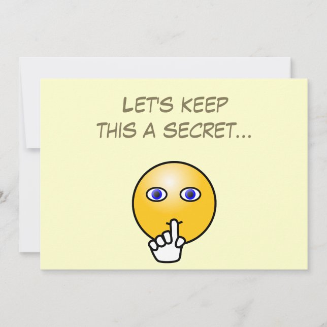 Convites Festa surpresa do silêncio secreto (Frente)