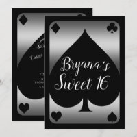 Festa Sweet 16 da Silver & Black Spade Glam Casino