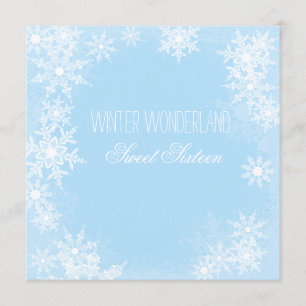 Convites Festa Sweet Sixteen Winter Wonderland