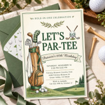 Festa Tema de Golfe de Aniversário Vamos Par-Tee E