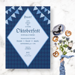 Convites Festa Tradicional de Cerveja Azul Bávara do Oktobe