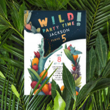 Festa Tropical Selvagem Tropical Dino Alligator