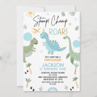 Festa Verde Azul Como Um Aniversário De Dinossauro