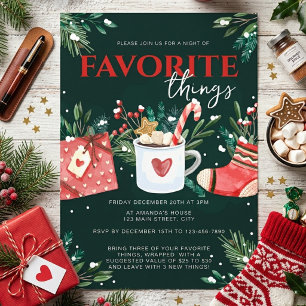 Convites Festa Verde de Natal Coisas Favoritas
