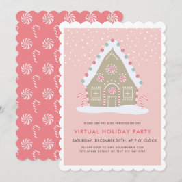 Convites Festa Virtual de Férias Rosa, do Gingerpão House