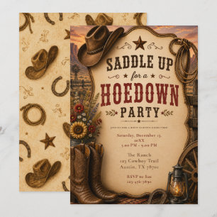 Convites Festa Western Hoedown