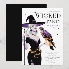 Convites Festa Wicked Witch Halloween
