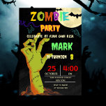 Convites Festa Zombie Birthday Halloween Kids<br><div class="desc">Apresentando convites Zombie para os convites de aniversário de Halloween para crianças! 🎃 preparar-te para trazer a diversão assustadora para a tua pequena festa de aniversário de crianças com os nossos convites Zombie! 🎉 chamando todos os fantasmas e rapazes da festa! Nossos Convites Zombie são a maneira perfeita de lançar...</div>