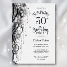 Festas de Aniversário de 30 anos surpresa com Flor