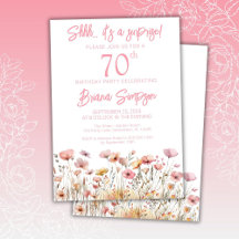 Festas de Aniversário Surpresa de 70 anos com Flor
