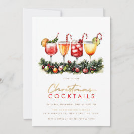 Convites Festas de Coquetéis de Natal Bebidas Festivas Fest