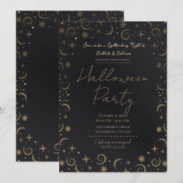 Convites Festas de Fantasia Mágica de Halloween com Drinks 