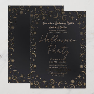 Convites Festas de Fantasia Mágica de Halloween com Drinks 