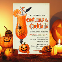 Festas de Halloween com Fantasias de Laranja Fresc
