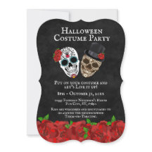 Festas de Halloween com Rosas Vermelhas Antigas e 