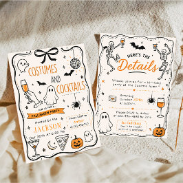 Convites Festas de Halloween de Fantasias e Coquetéis