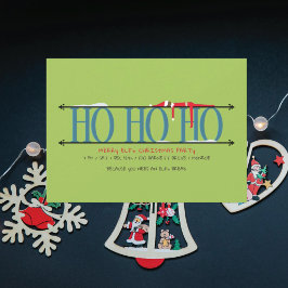 Convites Festas de Natal Ho Ho Ho do Elfo Travesso