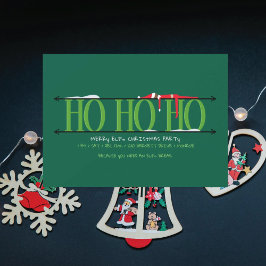 Convites Festas de Natal Ho Ho Ho do Elfo Travesso